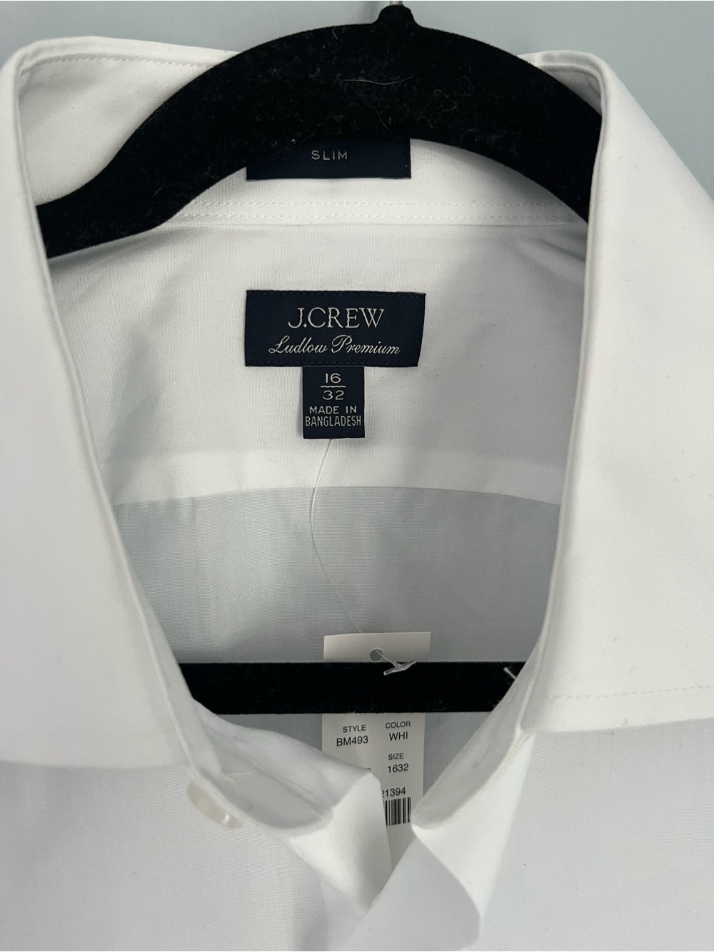 J. Crew White Men's Dress Shirt - Slim Ludlow 16/32